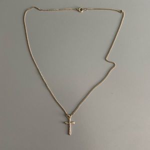 gold cross necklace